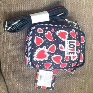 Brighton Love Heart Phone Case - Black and Red